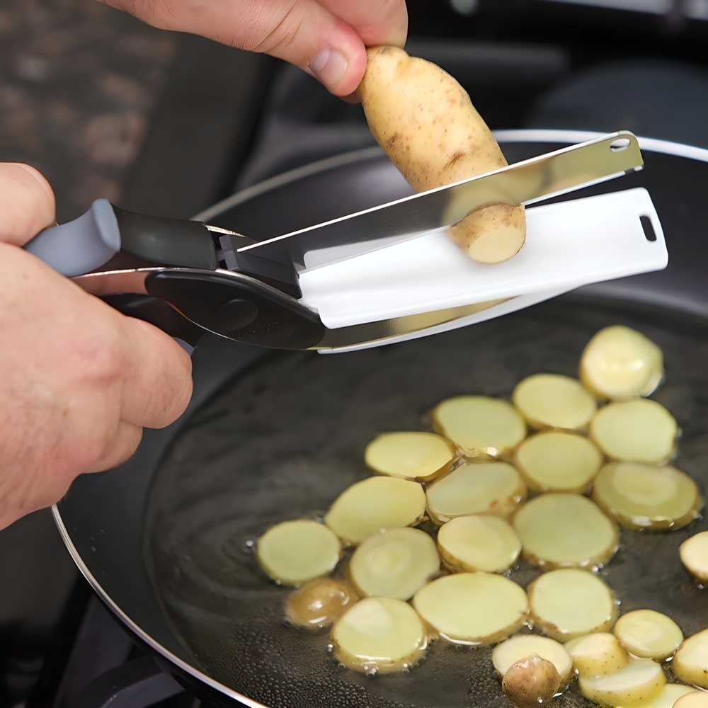 Clever Cutter ™️ 2 in 1 Kitchen Knife / Cleaver Cutters